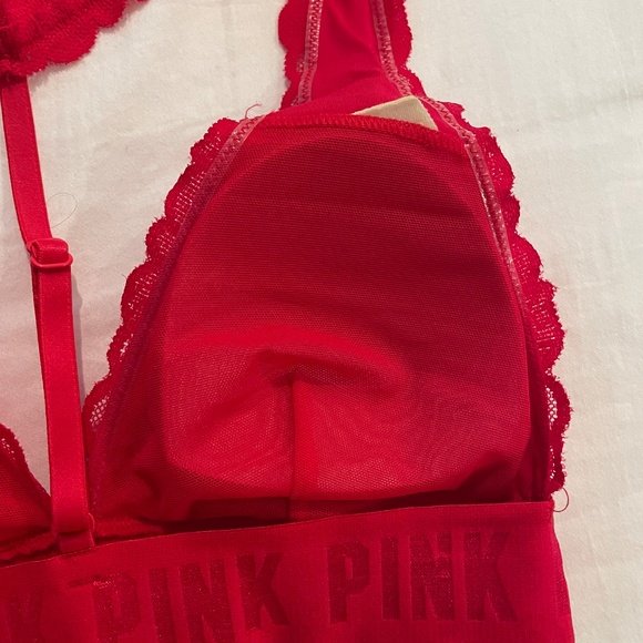PINK red bralette size small - Picture 4 of 5